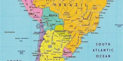 Kaart Guyana lõuna-ameerika 